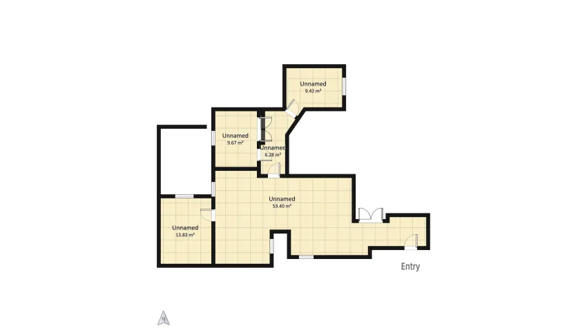 Cozy Home floor plan 92.65