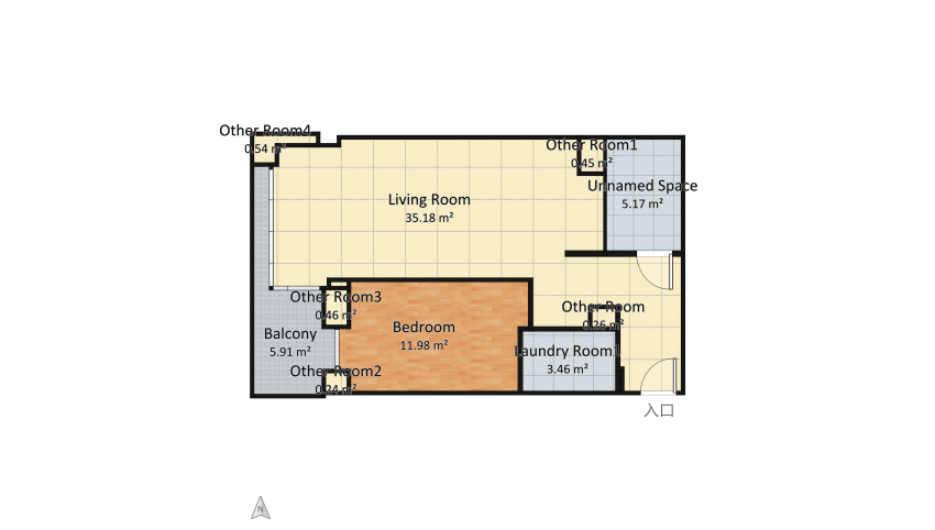 Copy of mieszkanie_projekt floor plan 63.69