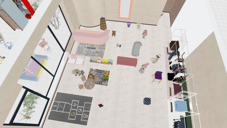 tienda bebe 3d design renderings