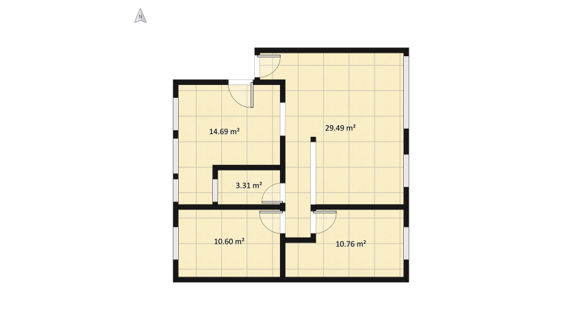 Apartamento Cristo Rei floor plan 77.45