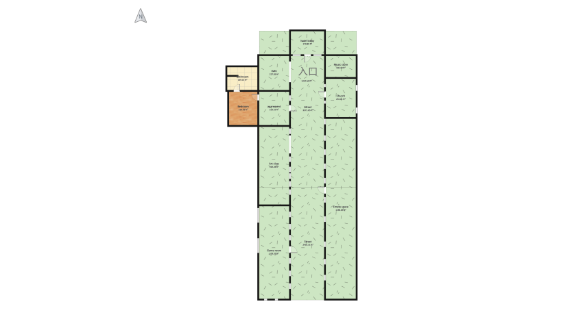 Just a lonely street in Italy floor plan 1368.62