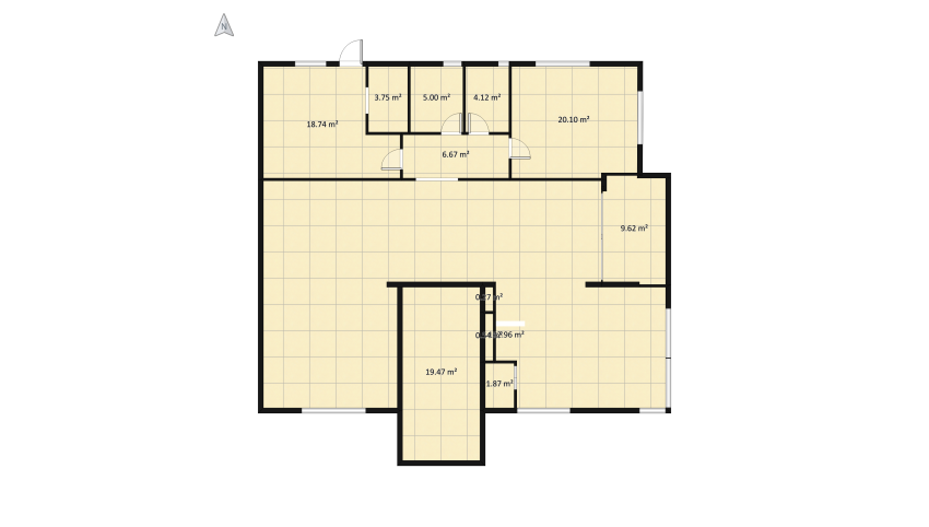 Duplex Apartment floor plan 398.53