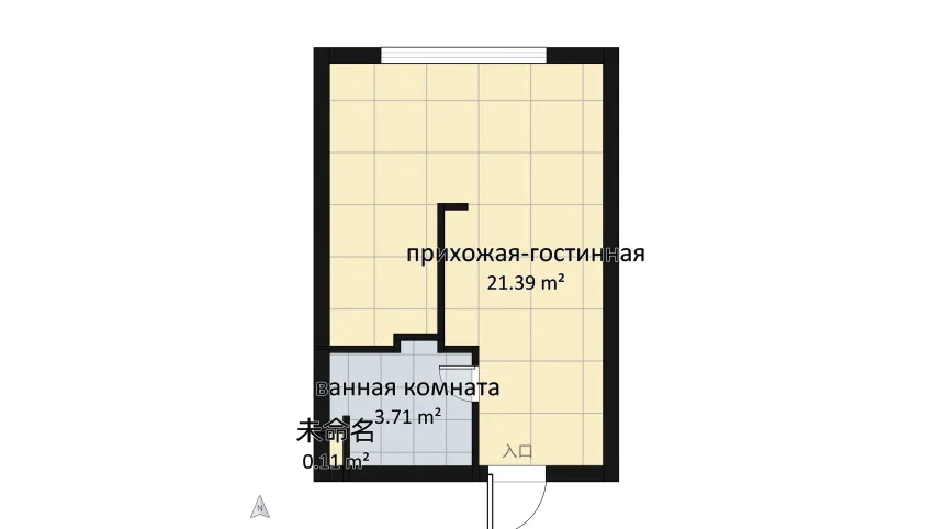 квартира-студия 25кв м floor plan 25.22