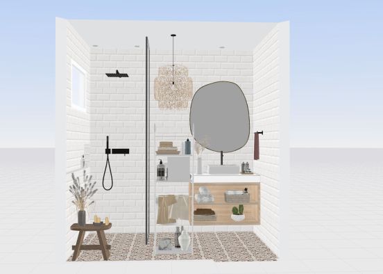 banheiro escandinavo_oka_copy Design Rendering
