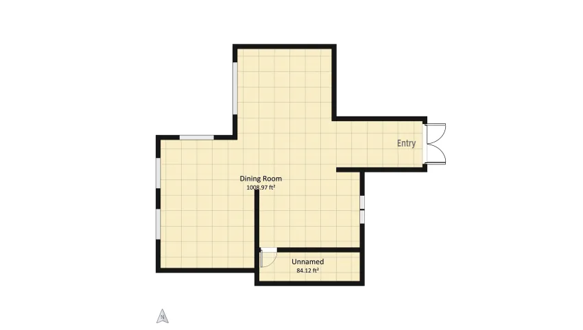 16-Modern Apartment Empt Room floor plan 101.56