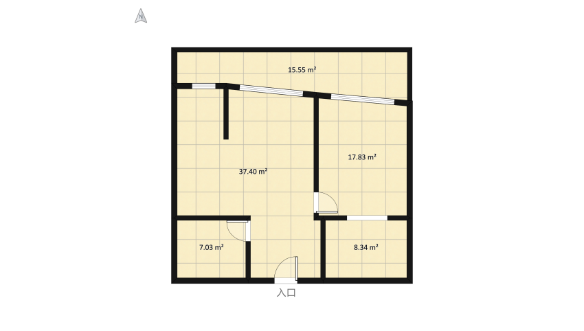 THE BACHELOR'S NEST floor plan 84.44