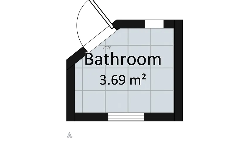 Bathroom floor plan 3.69