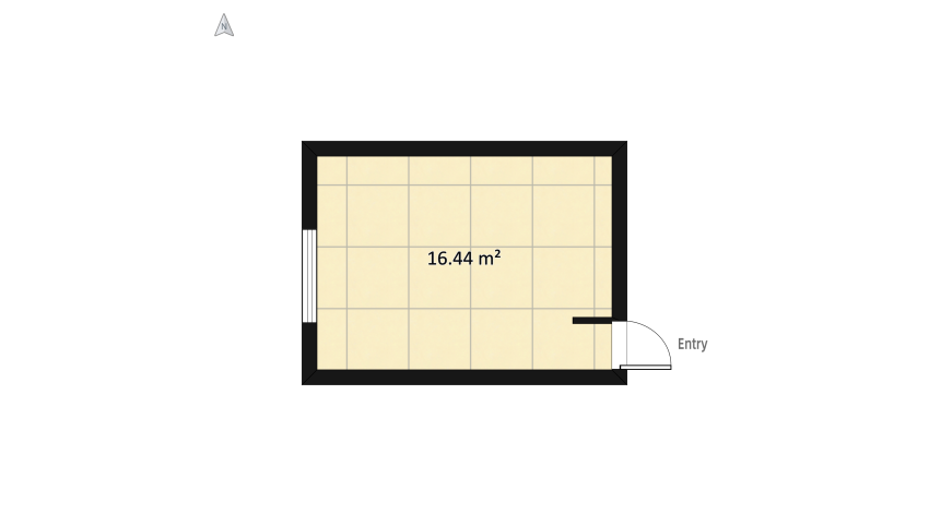 White KITCHEN with gold handle floor plan 77.76