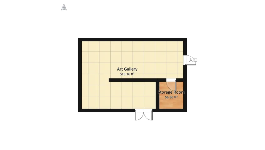 Art Gallery floor plan 60.48