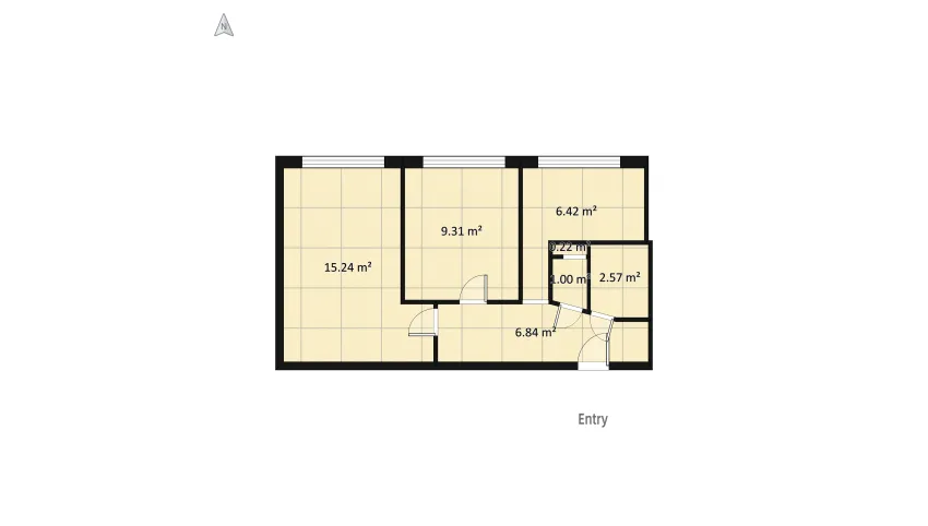 Solidarnosti-House where live with three cats and one dog))) floor plan 46.63