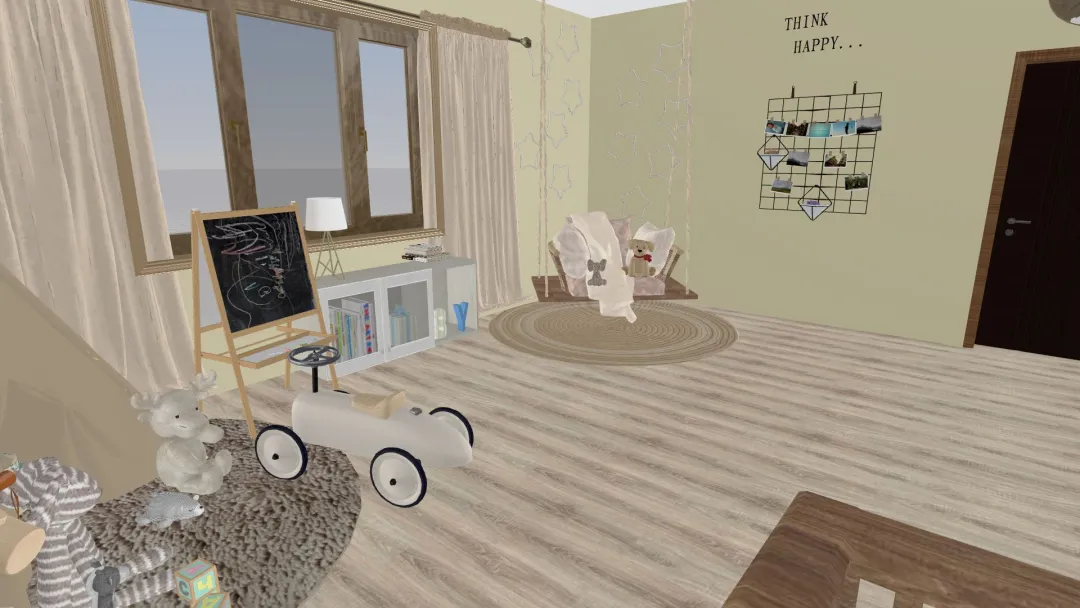 Janelly Nursery 3d design renderings