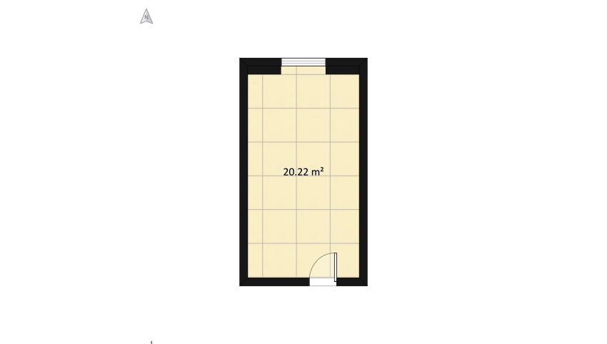 Jiaji's room floor plan 22.52