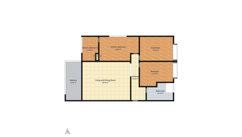 Apartamento Para Cinco floor plan 229.99
