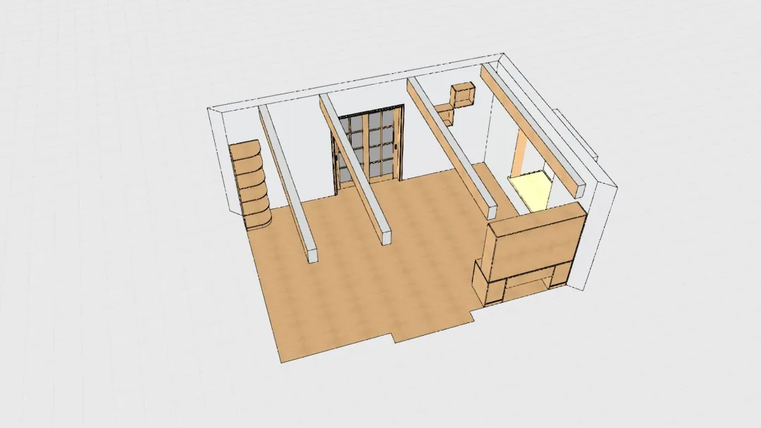 Siedra Baldwin-Bott Living room class 5 3d design renderings