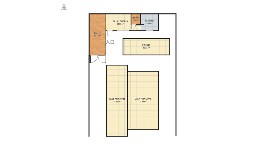 suite y taller floor plan 166.16