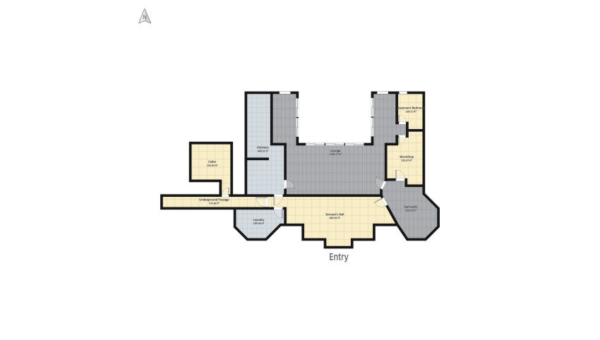 Mons Hollow Manner House floor plan 1577.03