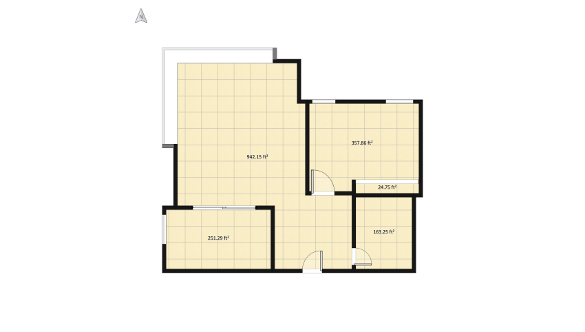 small apartament floor plan 175.75