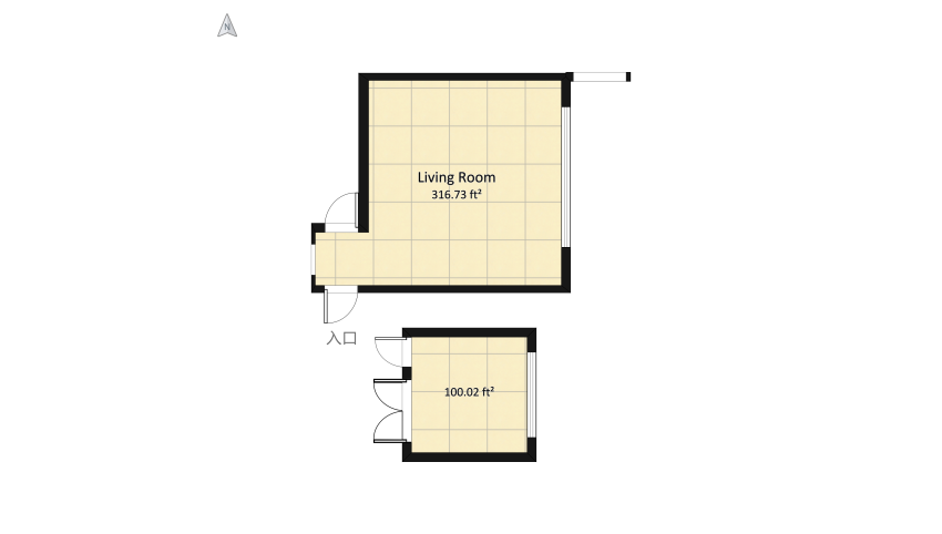 Teenage Girl Bedroom floor plan 10.82