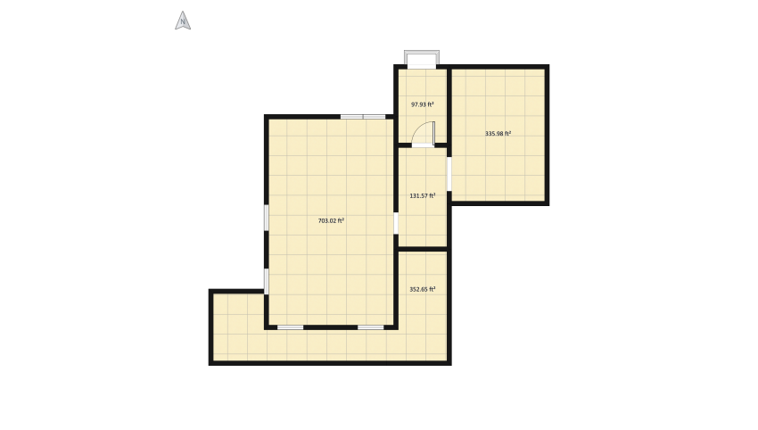 cottage floor plan 671.63