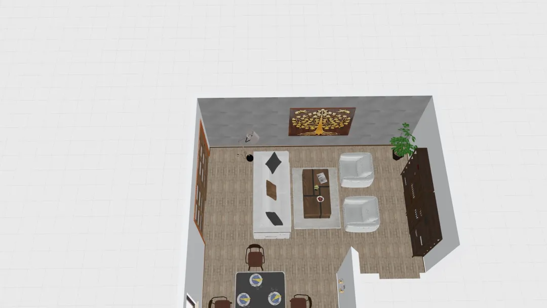 Living Room/Dining Room_copy 3d design renderings