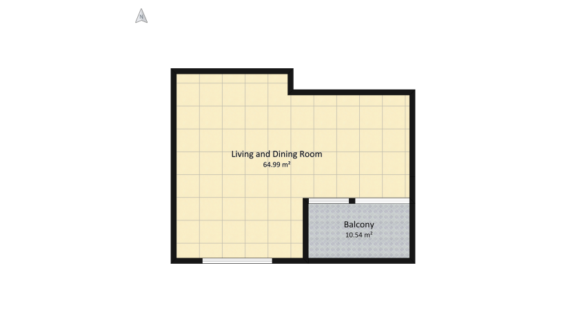 modern elegance: studio apartment floor plan 145.21