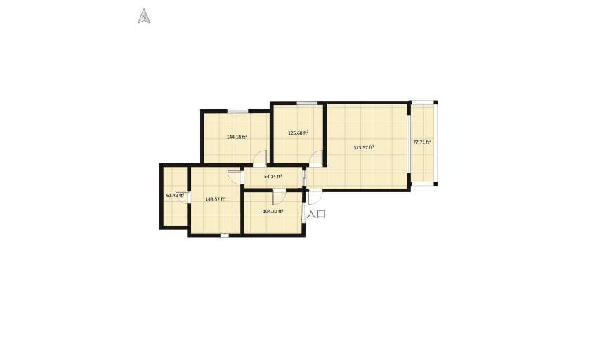 Casa da Jéssica floor plan 102.15