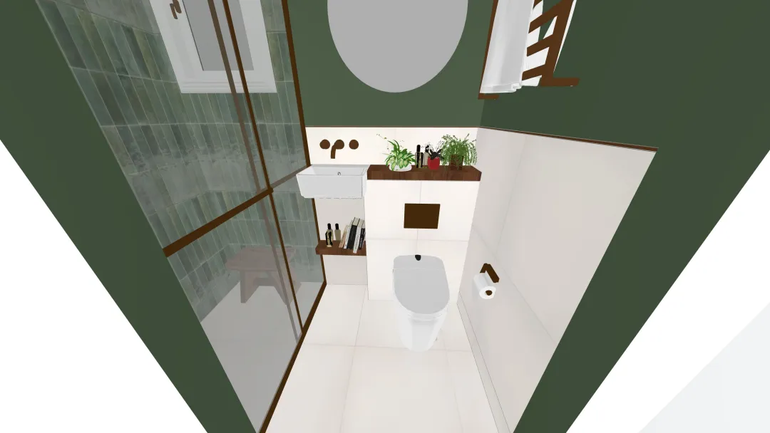 Copy of SHOWER GREEN 3d design renderings