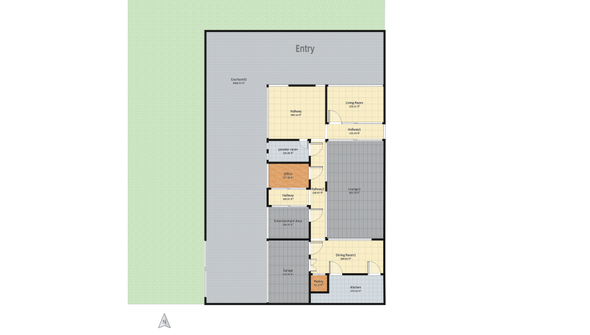 【System Auto-save】Modern Residence floor plan 1529.14