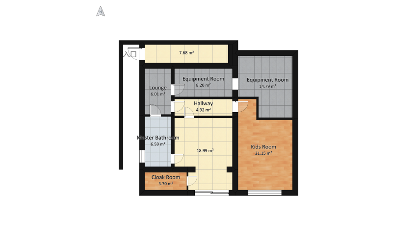 Chalupa floor plan 141.64