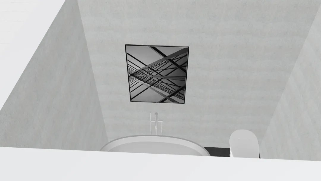 Bedroom with bathroom and wardrobe 3d design renderings
