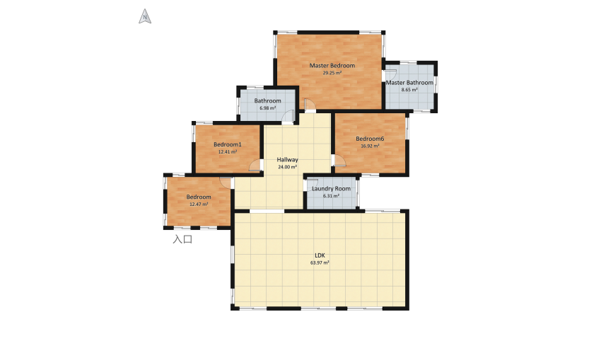 big house floor plan 381.07