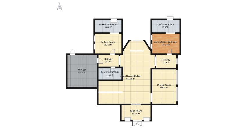 L E A's Cabin floor plan 209.68
