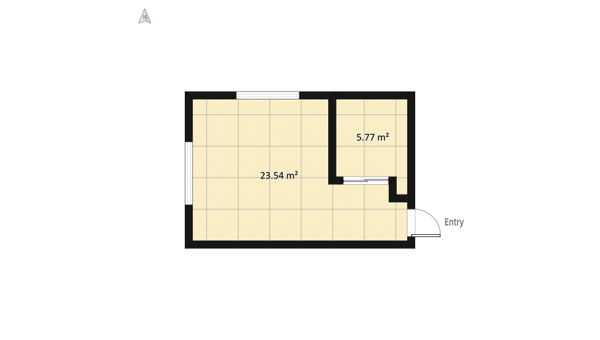 Bedroom floor plan 33.42