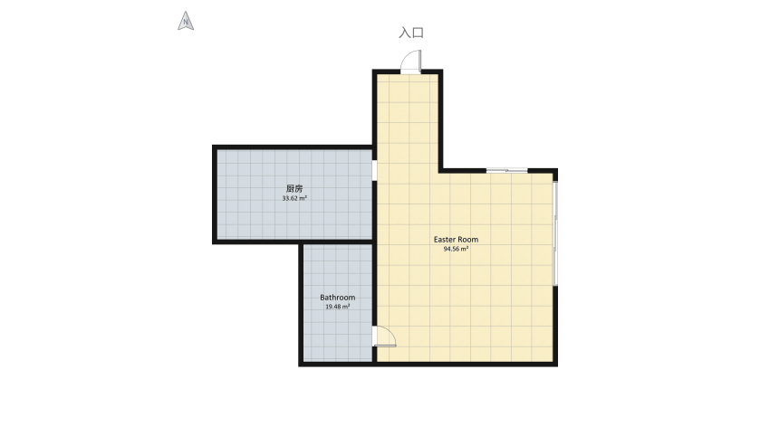 #EasterDayContest - Party floor plan 158.38