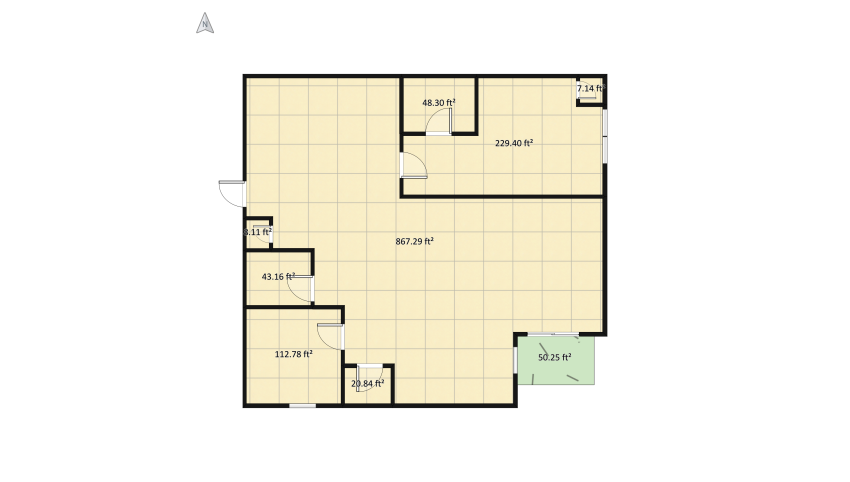 2B2B floor plan 136.28
