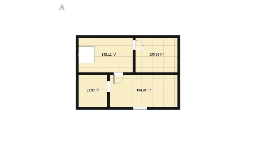 منزل بطابقين floor plan 109.37