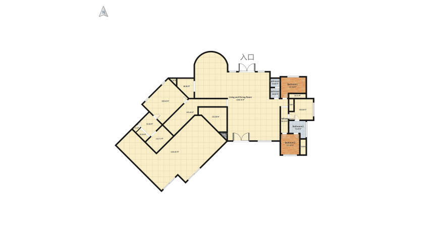 modern mansion floor plan 1079.17