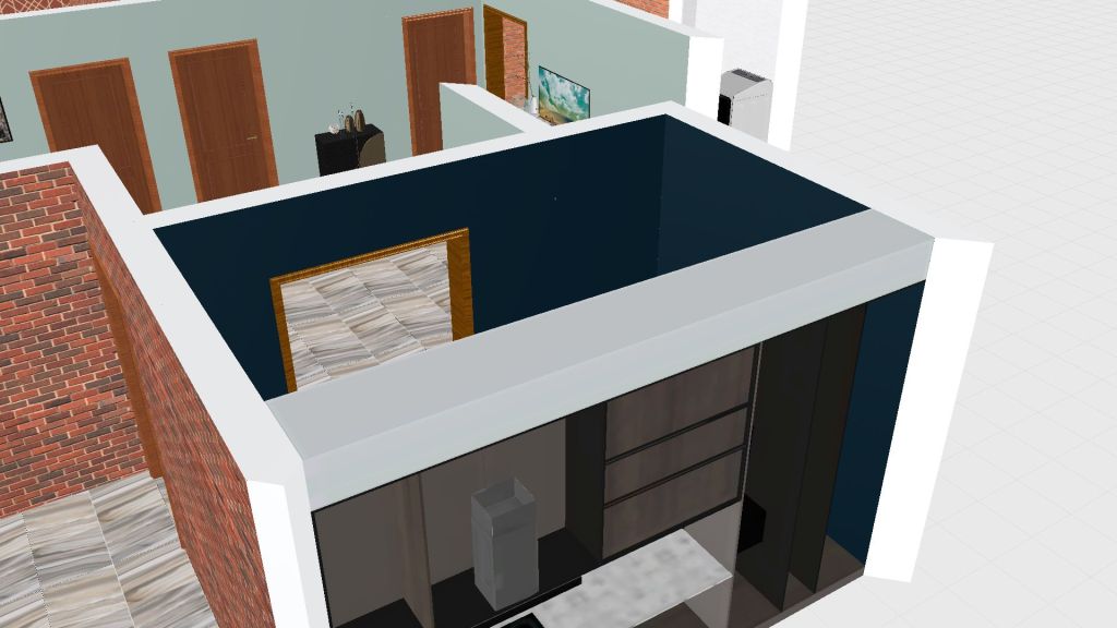 2 Bedroom Suite 3d design renderings