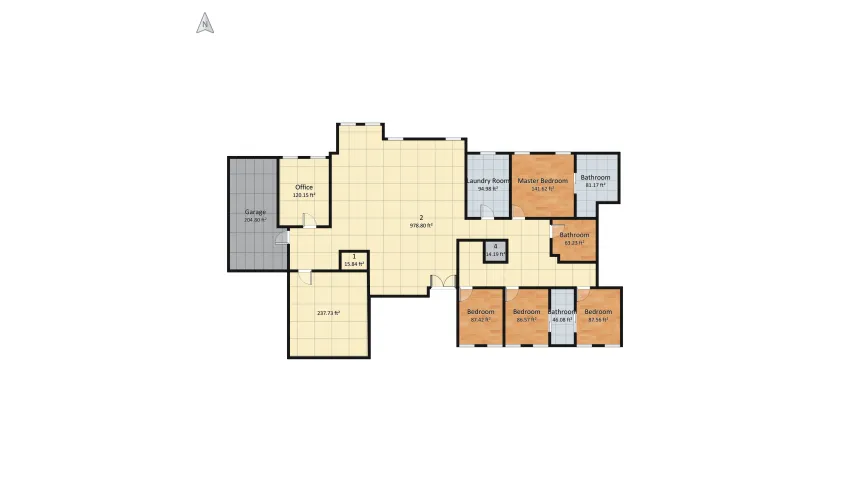 v2_Modern family home floor plan 229.12