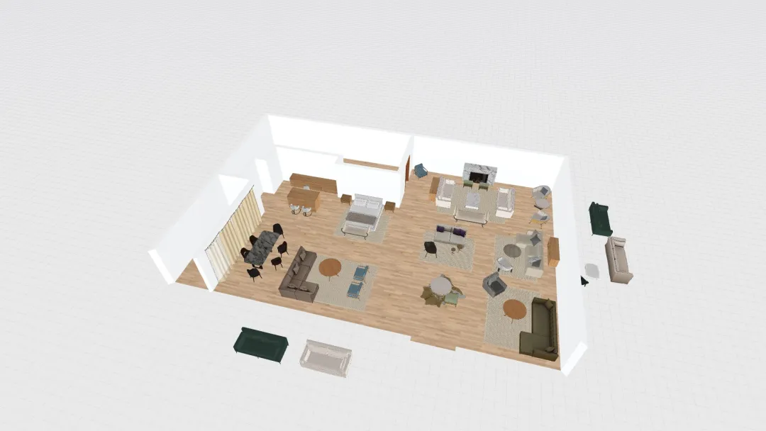 La Brea Studio option 2 3d design renderings
