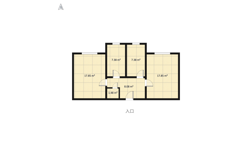 Eszter floor plan 67.56