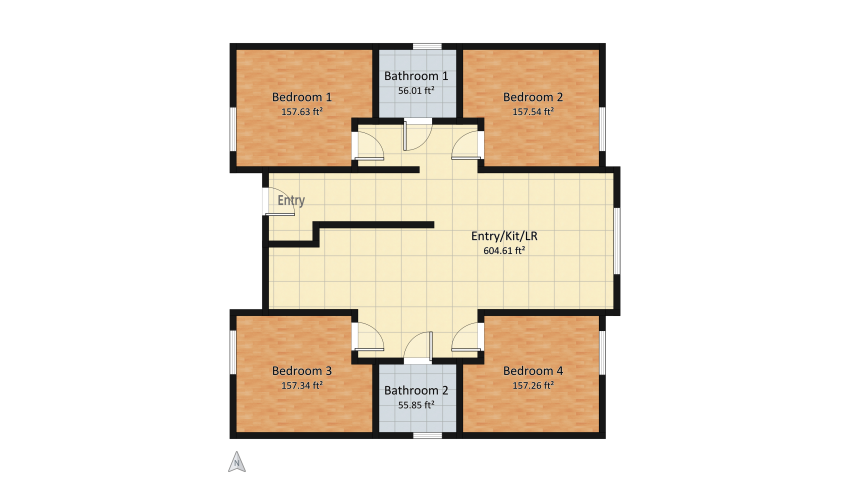 The Quad floor plan 125.07
