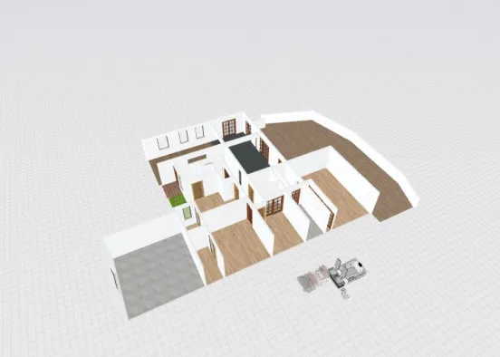 OV House +1 bed yard Design Rendering