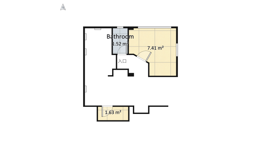Current_ appartement floor plan 11.48