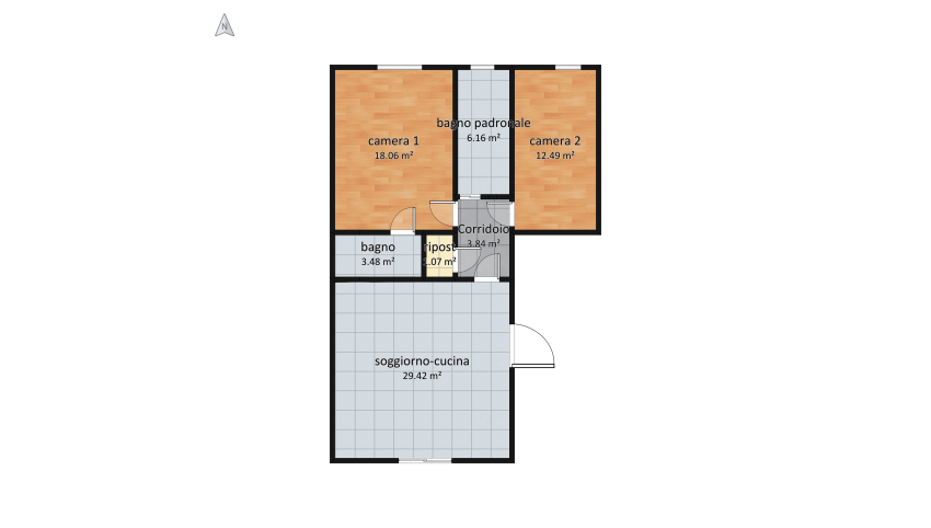 appartamento2 floor plan 81.15