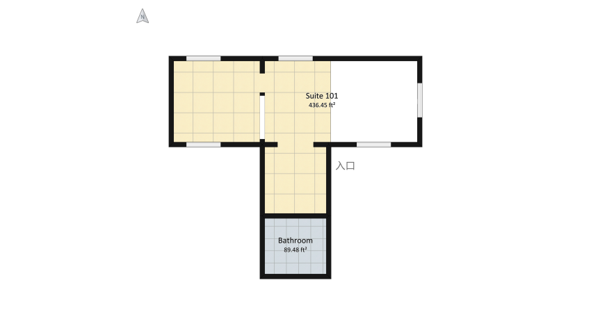 #T-ShapedContest - Suite 101 floor plan 73.16