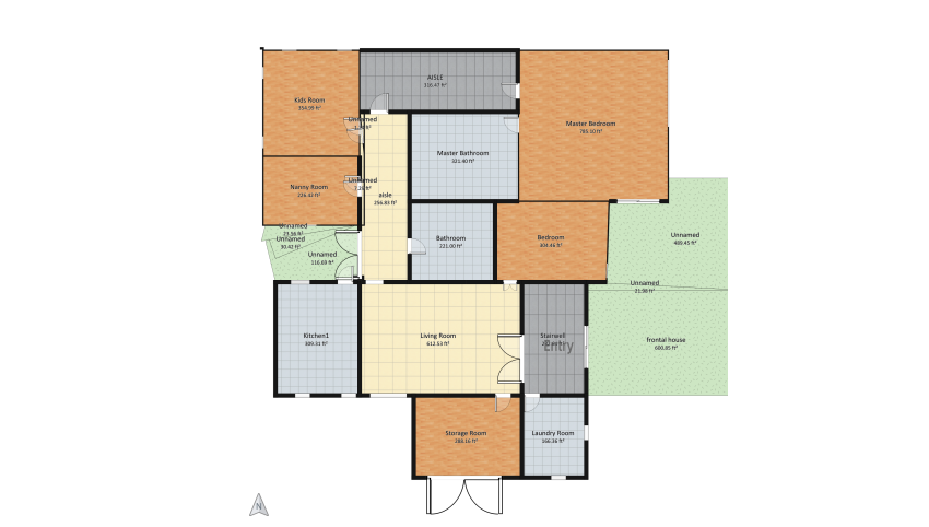 HOUSE floor plan 986.89