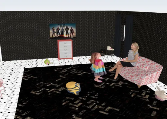 Copy of copy of the girl bed Design Rendering