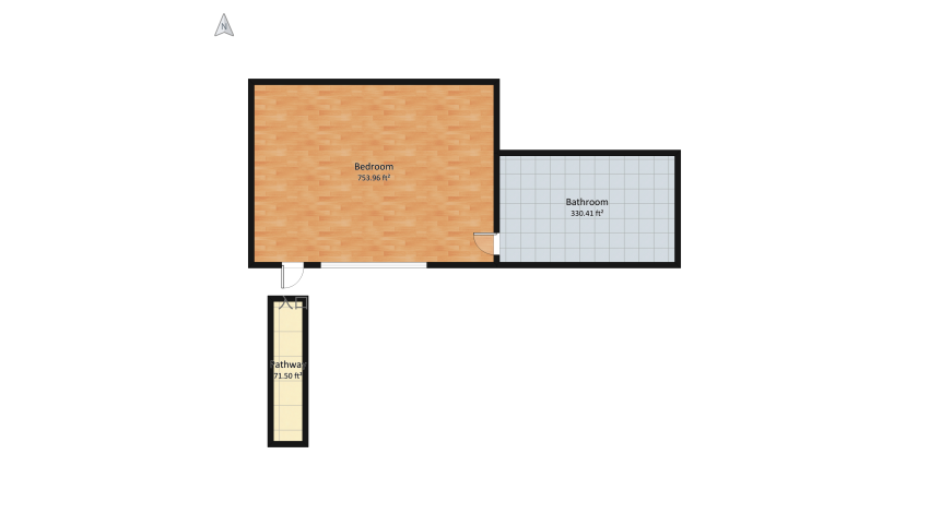 #RetronessModern Fancy Bedroom 2 floor plan 116.01