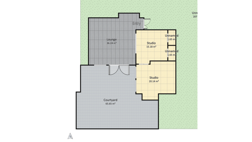Garden Studio floor plan 347.63
